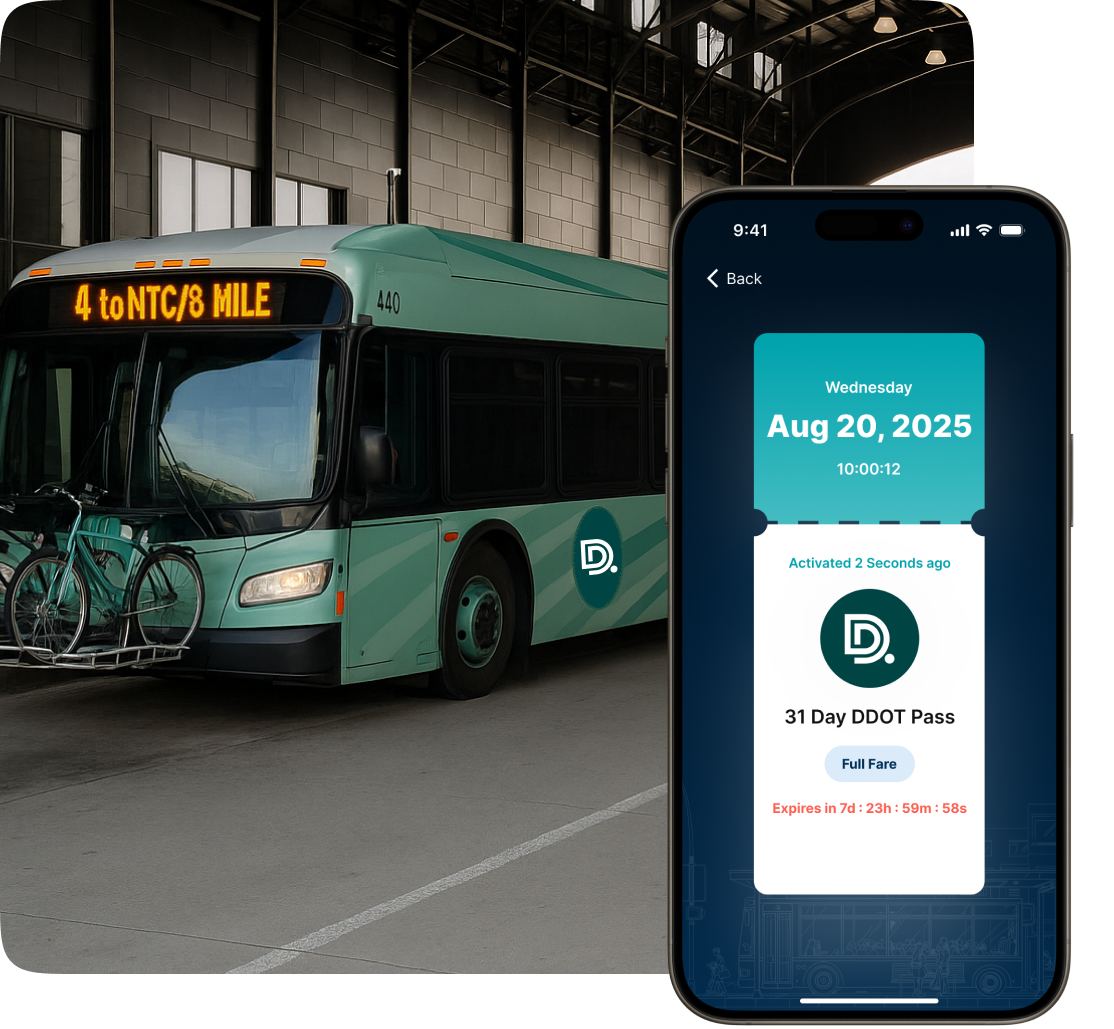 Driver validating a DDOT pass on the Bhadala Atlas app